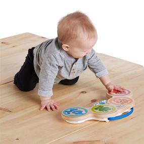 img 3 attached to 🥁 Улучшите раннее развитие с деревянным барабаном Baby Einstein Magic Touch для детей от 6 месяцев+