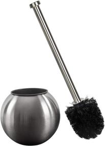 img 4 attached to 🚽 Bath Bliss 4982-SS Globe Design Stainless Steel Toilet Brush Holder - Silver: A Stylish Bathroom Essential