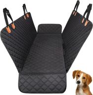 🐶 premium black knodel dog car seat cover: waterproof, non-slip, scratch-proof backseat protector for ultimate car comfort logo