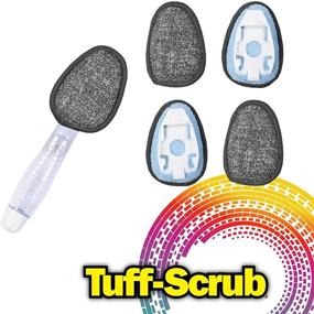 img 3 attached to 🧽 Convenient Tuff-Scrub Dish Wand and Refill Pads Bundle: Dish Wand & 4 Head Refills