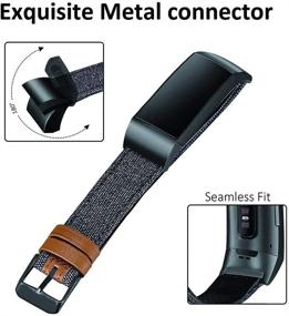 img 2 attached to Aottom Fitbit Charge Replacement Accessories Wearable Technology