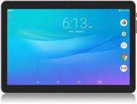 lectrus 10 inch android 9.0 tablet: 2gb ram, 32gb storage, wifi, dual cameras, quad core, hd display, sd card slot, usb, gps, bluetooth, fm logo