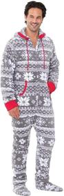 img 4 attached to 🎅 Christmas Men's Clothing: PajamaGram Fun Onesie for Men