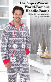 img 3 attached to 🎅 Christmas Men's Clothing: PajamaGram Fun Onesie for Men