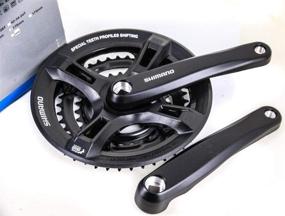 img 4 attached to Altus 170mm Square Crankset with Guard - 28x38x48t, Compatible with 7/8-Speed