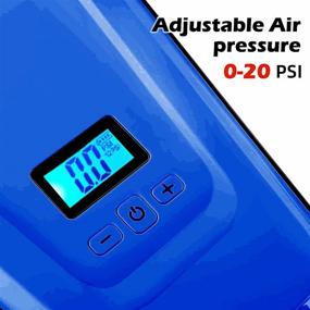 img 3 attached to 🔌 TONSIM AV220V/DC12V 110W Electric SUP Pump - Digital Air Inflator for Stand Up Paddle Board, Inflatable Tent, Air Mattresses - Rechargeable 7500mAh, MAX 20PSI