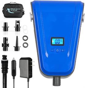 img 4 attached to 🔌 TONSIM AV220V/DC12V 110W Electric SUP Pump - Digital Air Inflator for Stand Up Paddle Board, Inflatable Tent, Air Mattresses - Rechargeable 7500mAh, MAX 20PSI