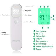 деликатный бесконтактный термометр для лба - точный инфракрасный цифровой термометр для повышения температуры у младенцев, детей, грудных детей и взрослых. логотип