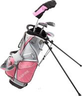 🏌️ aspire junior plus complete golf club set for children, kids - right hand - boys and girls - 5 age groups - real girls junior golf bag, kids golf clubs set logo