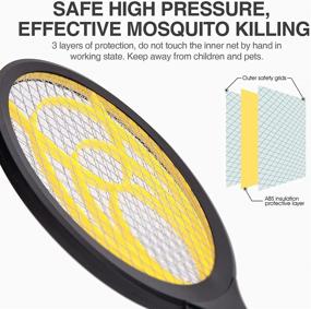 img 2 attached to 🪰 Efficient Mafiti Electric Fly Swatter Bug Zapper Racket - Indoor & Outdoor Fly Killer, Batteries not Included