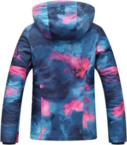 img 3 attached to 👀 Eye-catching MOUS ONE Women's Waterproof Ski Jacket & Bib Pant Suit for Colorful Snowboarding