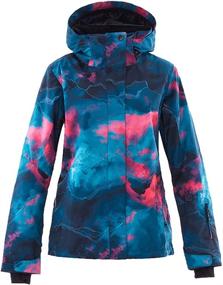 img 4 attached to 👀 Eye-catching MOUS ONE Women's Waterproof Ski Jacket & Bib Pant Suit for Colorful Snowboarding