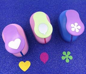 img 2 attached to ❤️ Набор для рукоделия TECH-P Creative Life Hand Press Paper Craft Punch Set - дизайн с шариками, сердцами и цветками для скрапбукинга, изготовления открыток и рукоделия.