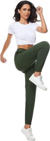 img 1 attached to KOJOOIN Joggers Lightweight Waisted Athletic Outdoor Recreation in Outdoor Clothing