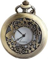 🕰️ exquisite vigoroso watches vintage steampunk necklace: a fusion of elegance and nostalgia logo