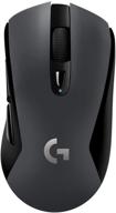 🖱️ logitech g603 lightspeed: wireless gaming mouse with hero 12k sensor, 12,000 dpi, lightweight design, 6 programmable buttons, long-lasting battery life, on-board memory, pc/mac compatible - black logo