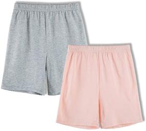 img 4 attached to 🩳 UNACOO 2-Pack Cotton Shorts for Boys – Unisex Clothing