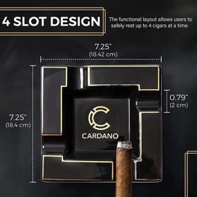 img 2 attached to 🚬 Ultimate Functionality in CARDANO Cigar Ashtrays for Cigarettes