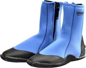 img 3 attached to 👣 Cressi Tall Neoprene Boots for Snorkeling, Scuba Diving, Canyoning - Isla: Italian-designed in 5 & 7 mm Neoprene