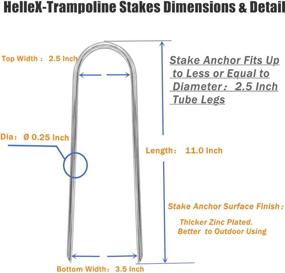 img 3 attached to 🤸 HelleX Trampoline Galvanized Trampolines – Superior Protection for Bouncing Fun!