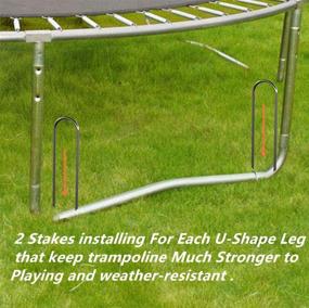 img 2 attached to 🤸 HelleX Trampoline Galvanized Trampolines – Superior Protection for Bouncing Fun!