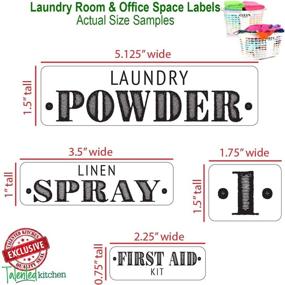 img 2 attached to 🏡 Declutter Your Laundry Room and Linen Closet with Talented Kitchen 138 Labels - Farmhouse Stickers for Office and Canister Bins!