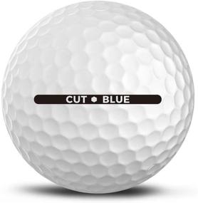 img 1 attached to 🔵 4 Piece Urethane Cut Blue Golf Balls - One Dozen