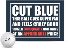 img 4 attached to 🔵 4 Piece Urethane Cut Blue Golf Balls - One Dozen