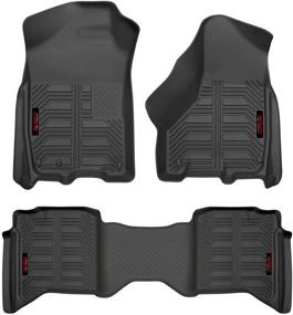 img 4 attached to Gator 79601 - High-Quality Black Front and 2nd Seat Floor Liners for Ram 1500 Quad Cab (09-18) and Classic 1500 Quad Cab (2019) - Durable and Custom Fit