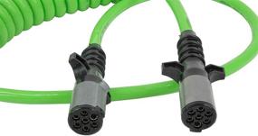 img 2 attached to 🔌 High-Performance Mytee Products 7-Way ABS Coil 15' (Green) Trailer Electrical Power Cord with 48" x 12" Leads - Superior Powercoils for Enhanced Performance