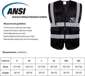 img 1 attached to 👀 Enhance Safety with VICRR Visibility Safety Reflective Pockets - Top Occupational Health & Safety Products in Personal Protective Equipment