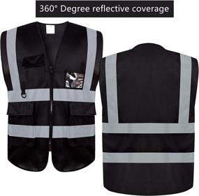 img 2 attached to 👀 Enhance Safety with VICRR Visibility Safety Reflective Pockets - Top Occupational Health & Safety Products in Personal Protective Equipment