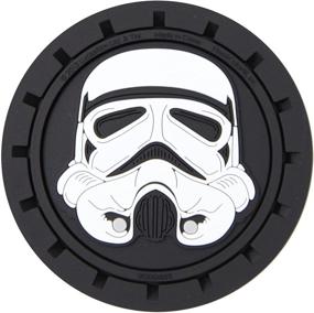 img 4 attached to 🚗 Plasticolor Star Wars Stormtrooper Coasters for Car Cup Holders - Set of 2, Multicolored