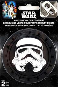 img 3 attached to 🚗 Plasticolor Star Wars Stormtrooper Coasters for Car Cup Holders - Set of 2, Multicolored
