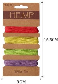 img 2 attached to 100 Yards Multi-Color Flax String Cord - Vibrant Thread for Handmade Craft Bracelets, Keychains, and Accessories (Colorful)