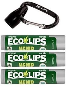 img 2 attached to Eco Lips Organic Hemp Lip Balm: Vanilla, 3-Pack, Plastic-Free Plant Pod Packaging