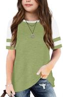 👚 apbondy girls' sleeve summer t-shirts: trendy clothing, tops, and blouses logo