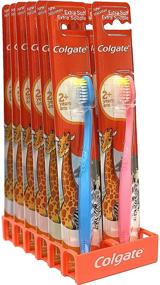 img 4 attached to 🦷 Colgate Kids Toothbrush 2+ Years, Extra Soft Bristles - Assorted Colors (12-Pack)