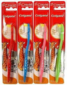 img 3 attached to Зубная щетка Colgate для детей 2+ лет, с мягкими щетинками - разноцветная (12 штук)