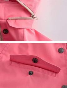 img 1 attached to Mallimoda Waterproof Windproof Windbreaker Pink Boys' Clothing for Jackets & Coats