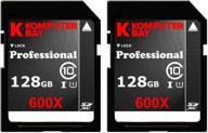 💾 2 pack - komputerbay 128gb sdxc speed class 10 memory card with 600x uhs-i ultra high speed, 40mb/s write & 90mb/s read, extended capacity, for secure digital flash storage, 128 gb logo