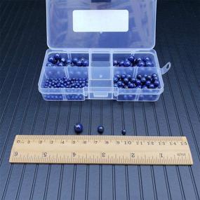 img 1 attached to 💎 Chengmu Stone Beads Kit: Natural Gemstone Round Loose Beads Set for Jewelry Making - 215pcs with Accessories Tools (Lapis Lazuli)