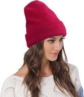 🧣 warm & stylish: naivlizer winter knit beanie for women - satin lined, cable thick chunky cap cuff beanie logo