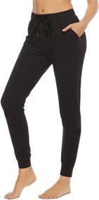 img 4 attached to STELLE Sweatpants Joggers Athletic Workout Sports & Fitness in Running