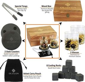 img 3 attached to Premium Whiskey Stones Gift Set