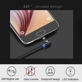 img 3 attached to Kyerivs Magnetic USB Charging Cable: Multi 3-in-1 Charger for Phone/Android with LED, No Sync Data