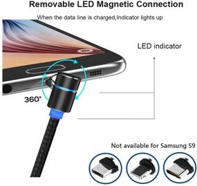 img 2 attached to Kyerivs Magnetic USB Charging Cable: Multi 3-in-1 Charger for Phone/Android with LED, No Sync Data