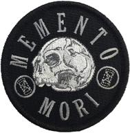 💀 memento mori patch - embroidered morale patch for reflection and remembrance of death logo