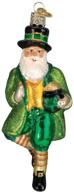 🎅 irish santa glass blown ornaments for christmas tree - old world christmas assortment логотип