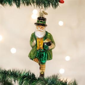 img 2 attached to 🎅 Irish Santa Glass Blown Ornaments for Christmas Tree - Old World Christmas Assortment